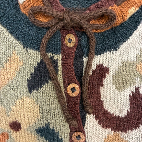 Tara Handknits Whimsical Wool Sweater One Size - Picture 2 of 5